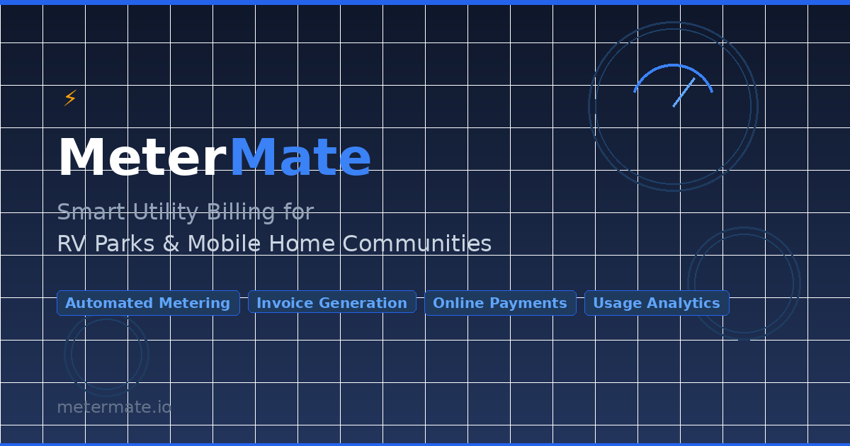 MeterMate — Smart Utility Billing for RV Parks